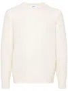 Lardini Crew Neck Knitwear In Soft Alpaca Blend In Neutral