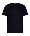 Lardini Black Cotton Crewneck T-shirt