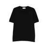 Lardini Crew Neck Knit T Shirt Short Sleeves In Black