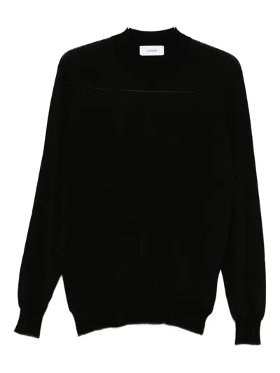 Lardini Crew-neck Sweater In Black