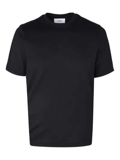 Lardini Crew Neck T-shirt In Black
