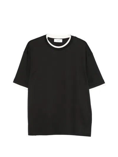 Lardini Crew-neck T-shirt In Black