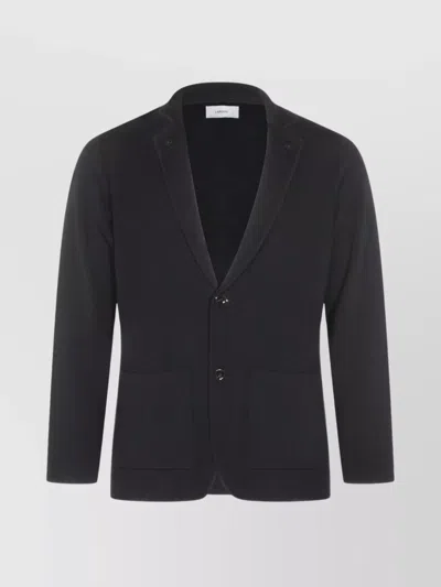 LARDINI CREWNECK JACKET WITH LONG SLEEVES AND POCKETS