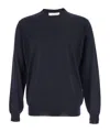 Lardini Crew Neck Pullover In Blue