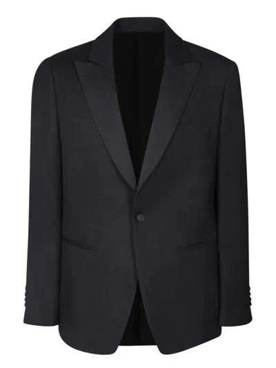 LARDINI CRINKLE BLACK JACKET