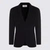 Lardini Ribbed Texture Notch Lapel Front Pockets In Black