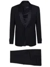 Lardini Tailored Blue Tuxedo Suit With Shawl Collar In Blue