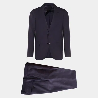 LARDINI DARK BLUE VISCOSE SUITS