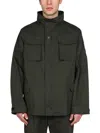 Lardini Dark Green Solid Jackets In Dark Green