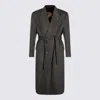 LARDINI DARK GREY WOOL COAT