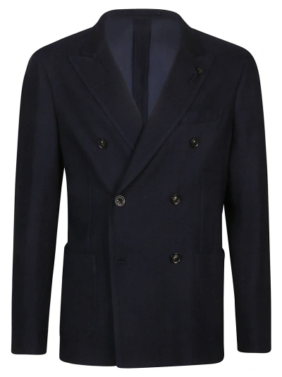 Lardini Deconstructed Jacket In Blu