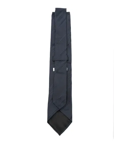 Lardini Diagonal-stripes Tie In Blue