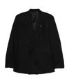 Lardini Double-breasted Blazer In Black