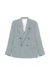 Lardini Double-breasted Blazer In Blue