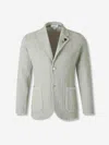 Lardini Herringbone Two-button Blazer In Neutral