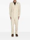 Lardini Double-breasted Blazer In Neutrals