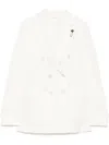 Lardini Double-breasted Blazer In Neutrals