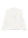 Lardini Double-breasted Blazer In Neutrals
