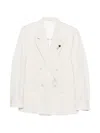 Lardini Strong Attitude Double-breasted Jacket In White