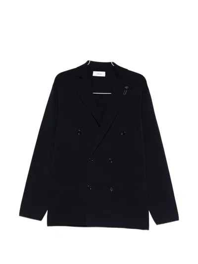 LARDINI DOUBLE-BREASTED CARDIGAN WITH POCKETS
