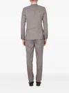 Lardini Double-breasted Checked-pattern Suit In Neutral