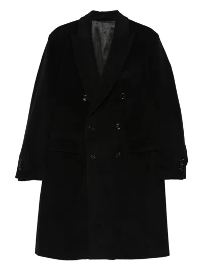 Lardini Double-breasted Coat In Animal Print