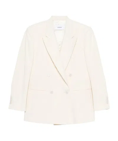 LARDINI DOUBLE-BREASTED CORDUROY BLAZER