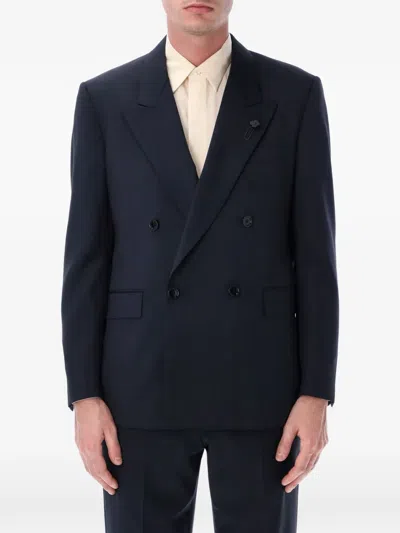 LARDINI DOUBLE-BREASTED FOUR-BUTTON BLAZER