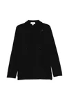 Lardini Double-breasted Black Tailored Jacket With Structured Lapel In Black
