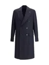 Lardini Double-breasted Jacket In Blue