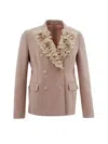 Lardini Chic Gray Polyester Jacket For Elegant Evenings