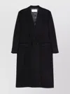 Lardini Double-breasted Long Coat Featuring Pockets In Multi