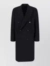 Lardini Double-breasted Long Jacket Notch Lapel In Blue