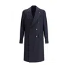 Lardini Double-breasted Jacket In Blue