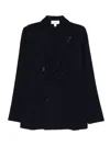 Lardini Double-breasted Patch-pocket Jacket In Black