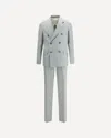 Lardini Double-breasted Suit In Blue