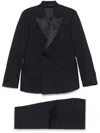 Lardini Double-breasted Suit In Blue