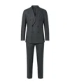 Lardini Double Breasted Suit In Blue