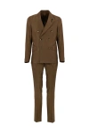 LARDINI DOUBLE-BREASTED SUIT IN WOOL AND COTTON