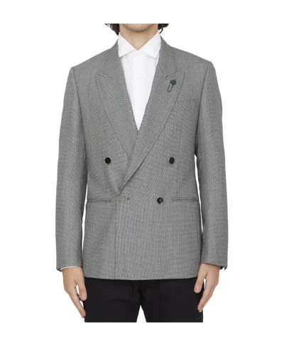LARDINI DOUBLE-BREASTED WOOL JACKET