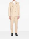 Lardini Suit Double-breasted Peak Lapels In Neutrals