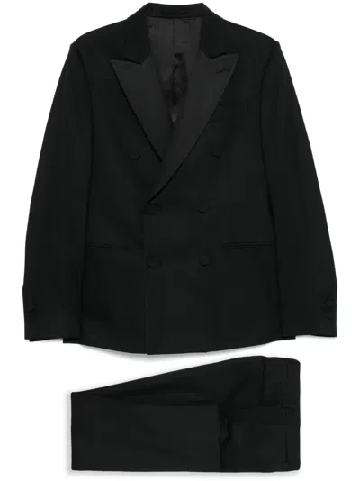 Lardini Doppelreihiger Anzug In Schwarz