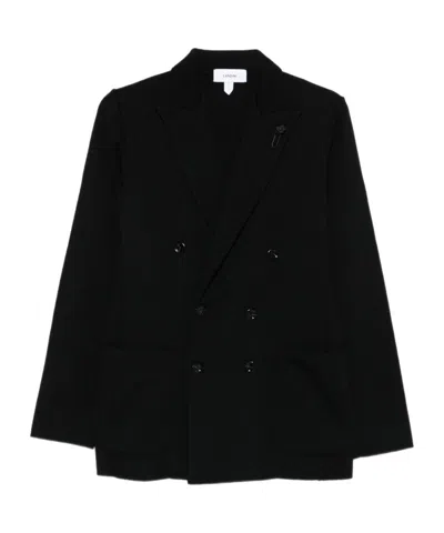 LARDINI LARDINI DOUBLE BREASTED KNITTED BLAZER