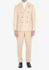 Lardini Suit Double-breasted Peak Lapels In Gold