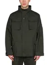 Lardini Double Fabric Cotton-nylon Jacket In Green