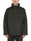 Lardini Double Fabric Jacket In Military Green