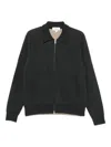 Lardini Double Knit Bomber In Gray