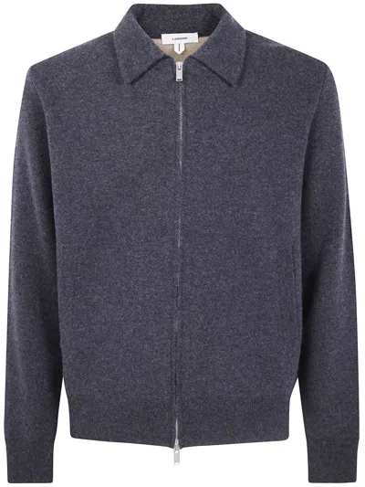 Lardini Double Knit Bomber Jacket Clothing In Gray