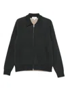 Lardini Double Knit Bomber In Gray
