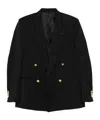 Lardini Double-breasted Blazer In Black
